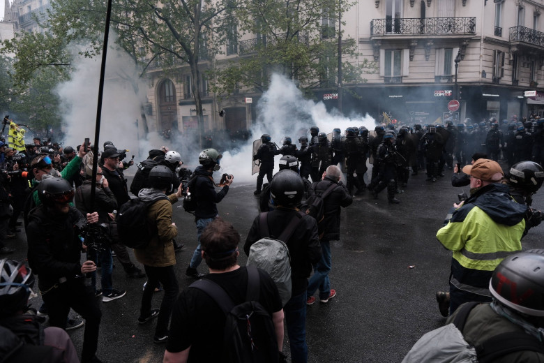 Paris May Day parade