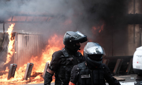 Paris May Day parade