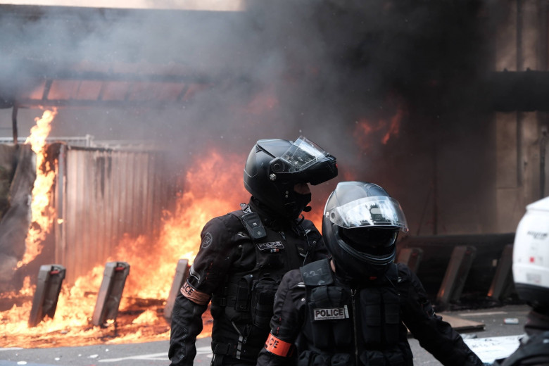 Paris May Day parade