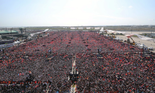 Miting masiv la Istanbul pentru Erdogan/ Twitter