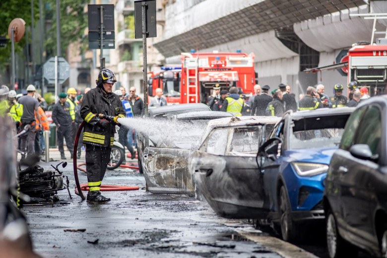 Milano, Esplosione in via Pier Lombardo angolo via Vasari