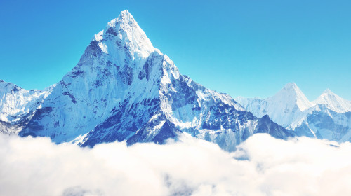 Mountain,Peak,Everest.,Highest,Mountain,In,The,World.,National,Park,