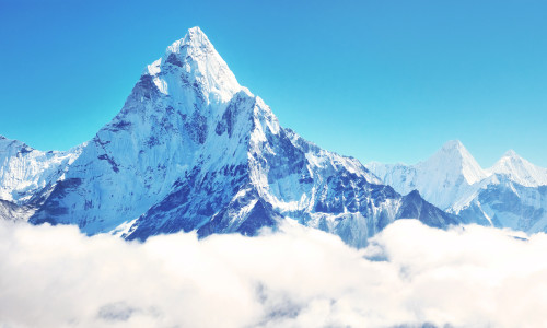 Mountain,Peak,Everest.,Highest,Mountain,In,The,World.,National,Park,