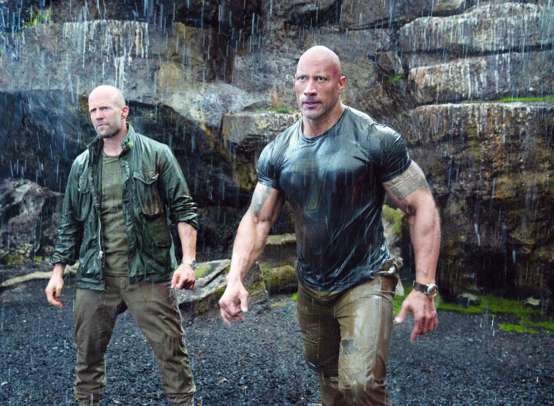 Jason Statham and Dwayne Johnson