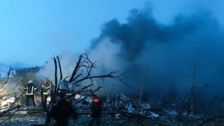 Explozie în apropiere de oraşul ucrainean Dnipro/ Twitter
