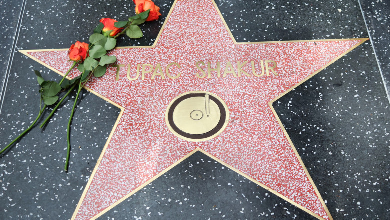 Mopreme Shakur visits Tupacâ€™s Star on the Hollywood Walk of Fame.