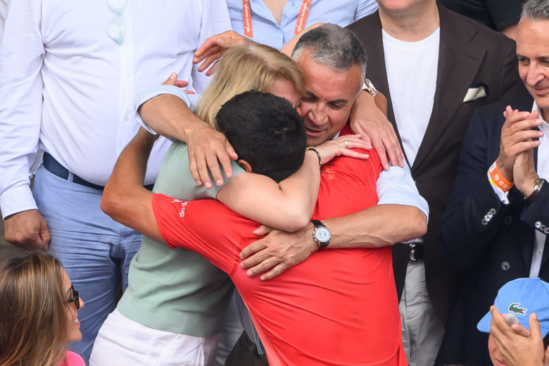 French Open - Novak Djokovic With Family