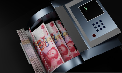 100,Chinese,Yuan,In,Cash,Dispenser.,Withdrawal,Of,Cash,From