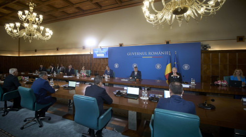 Marcel Ciolacu, new Romanian Premier, first government meeting, Bucharest, Romania - 15 Jun 2023