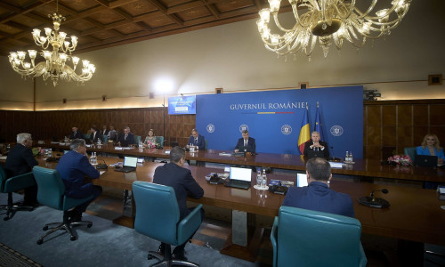 Marcel Ciolacu, new Romanian Premier, first government meeting, Bucharest, Romania - 15 Jun 2023