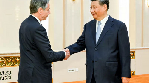 U.S. Secretary of State Blinken Meets with Chinese President Xi Jinping