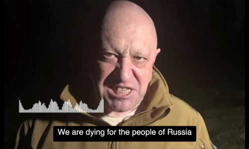 Coup leader Yevgeny Prigozhin claims half of the Russian Army is ready to join him and die for the Motherland.