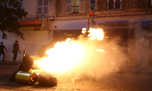 Demonstration asking for justice for Nahel in Marseille