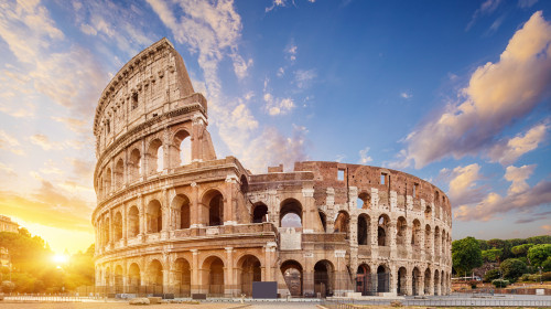 Coliseum,Or,Flavian,Amphitheatre,(amphitheatrum,Flavium,Or,Colosseo),,Rome,,Italy.