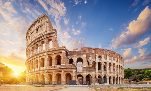 Coliseum,Or,Flavian,Amphitheatre,(amphitheatrum,Flavium,Or,Colosseo),,Rome,,Italy.