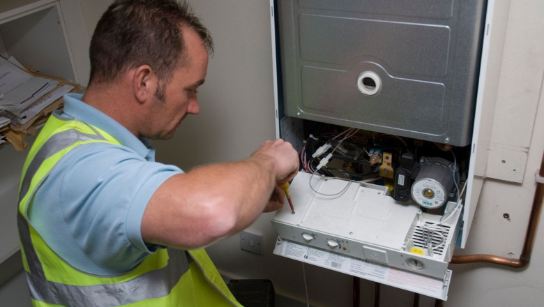 Central heating gas boiler repair and service