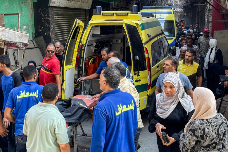 Clădire prăbușită în Cairo/ Profimedia