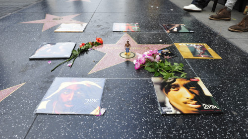 Fans At The Star Of Tupac Shakur In Los Angeles