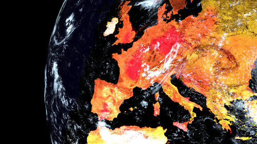 Heatwave,Over,Europe.,Extremely,Detailed,And,Realistic,High,Resolution,3d