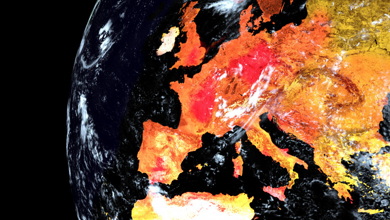 Heatwave,Over,Europe.,Extremely,Detailed,And,Realistic,High,Resolution,3d