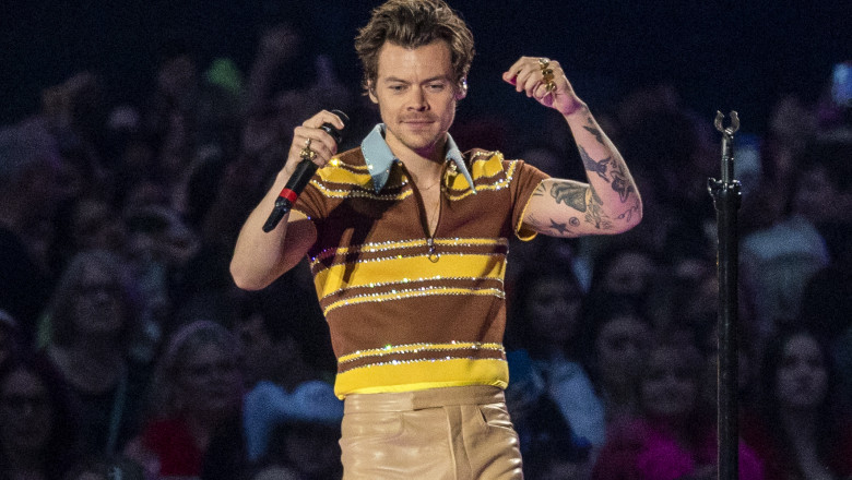 Harry Styles performs live in Coventry