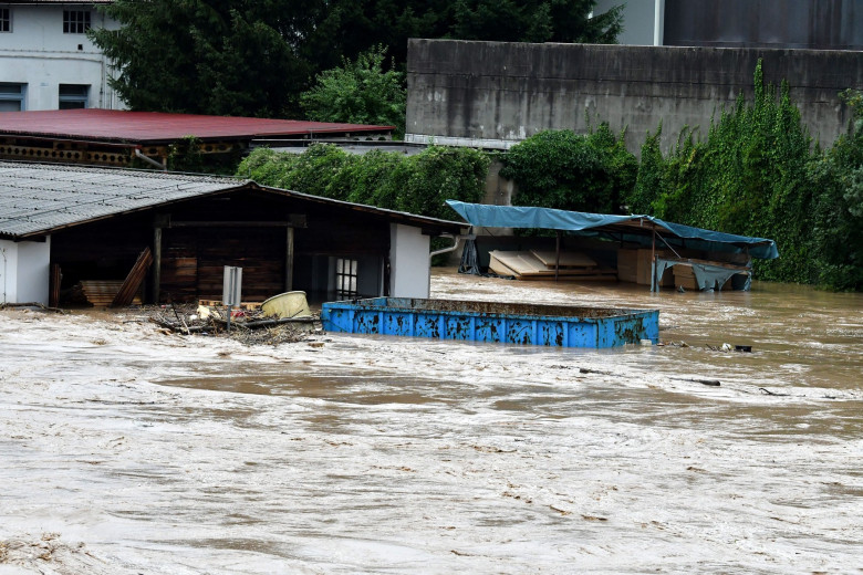 Flooding in Slovenia, Skofja Loka, Slovenia - 04 Aug 2023