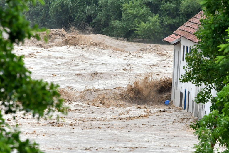 Flooding in Slovenia, Skofja Loka, Slovenia - 04 Aug 2023