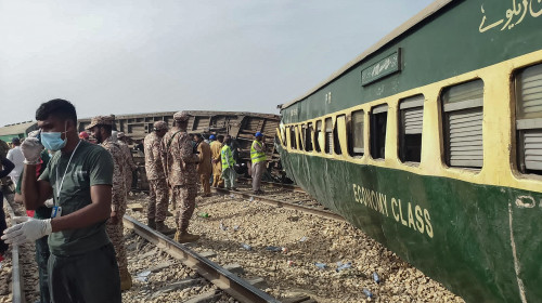 Accident de tren în Pakistan/ Profimedia