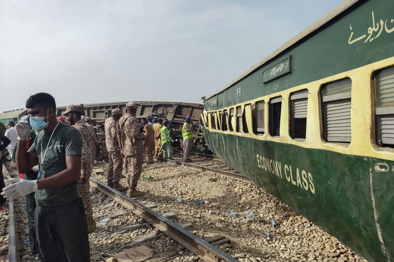 Accident de tren în Pakistan/ Profimedia