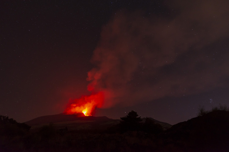 Mount Etna volcano spews lava in Italy