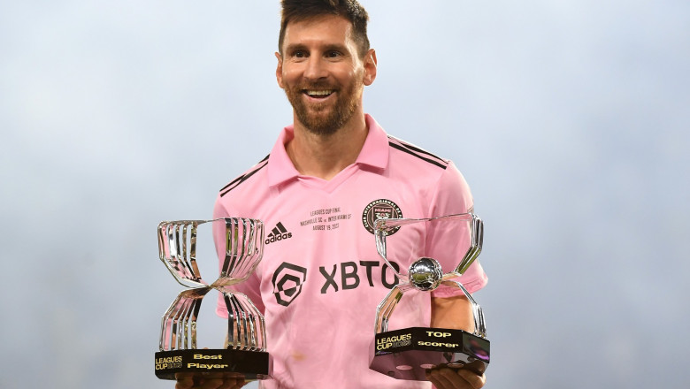 Messi a adus primul trofeu pentru Inter Miami/ Profimedia Images