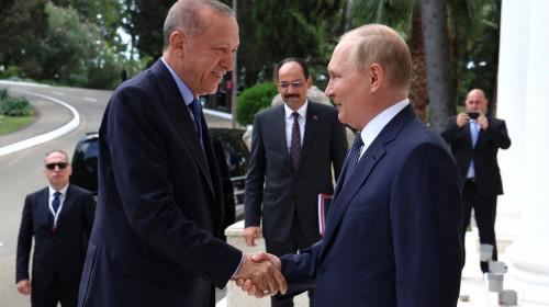 Vladimir Putin și Recep Tayyip Erdogan