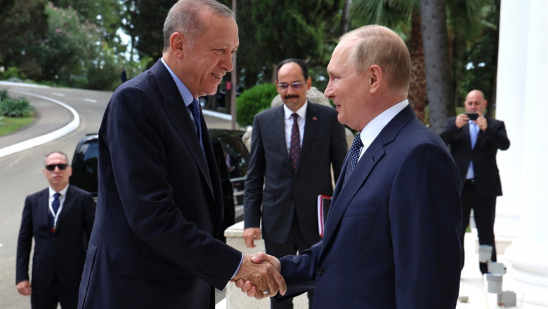 Vladimir Putin și Recep Tayyip Erdogan