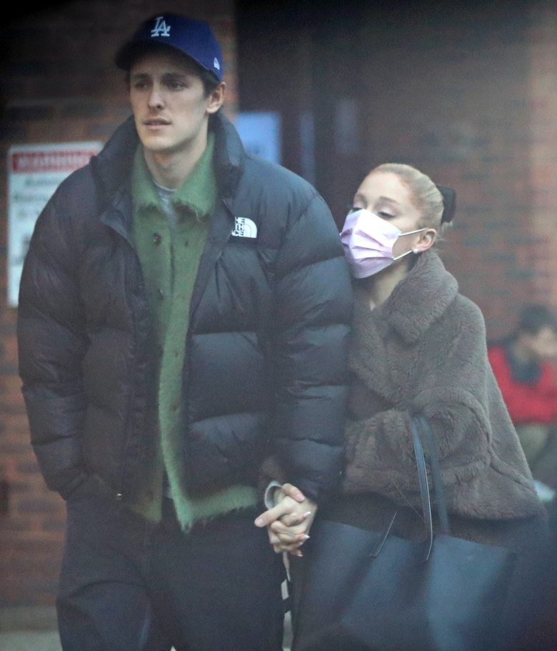 EXCLUSIVE: Ariana Grande and her husband Dalton Gomez indulge in Crepes from the famous La Creperie de Hampstead