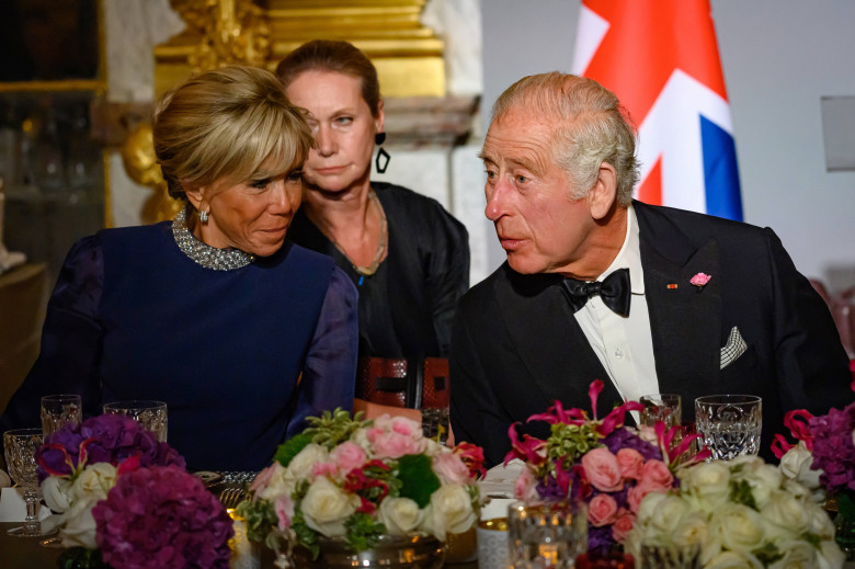 Toast lors du diner d etat en l honneur du Roi Charles III et de la Reine Camilla. Toast at the state dinner in honour of King Charles III and Queen Camilla