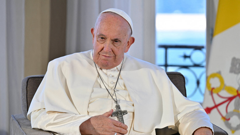 Pope Francis Visits Marseille - Meeting With President Macron