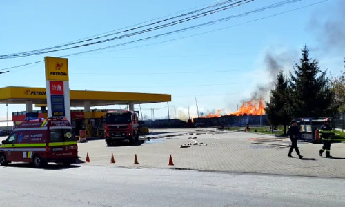 Benzinărie evacuată în Satu Mare/ Foto: News.ro