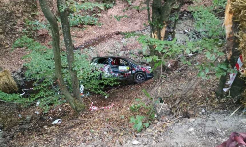 Accident la Raliul Clujului/ Foto: ISU Cluj