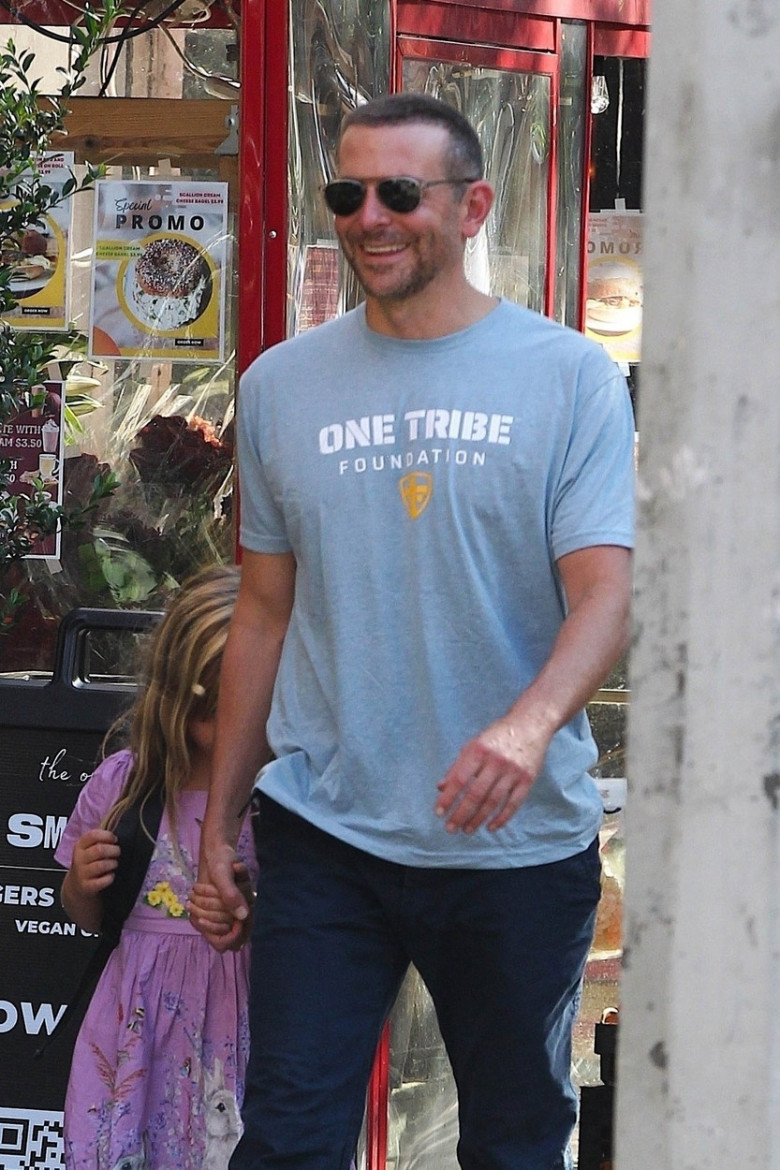 *EXCLUSIVE* Bradley Cooper and daughter Lea enjoy an after-school stroll in the Big Apple!