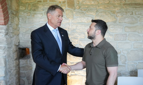 Klaus Iohannis și Volodimir Zelenski