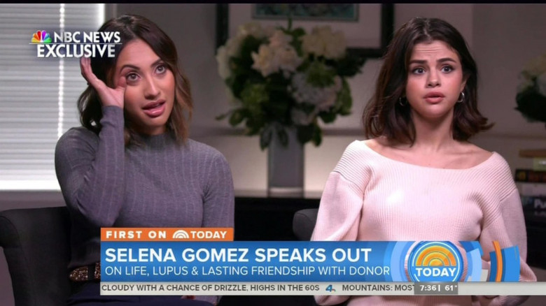 Selena Gomez reveals in Today show interview she was rushed back into surgery after transplant when her new kidney began to flip inside her body