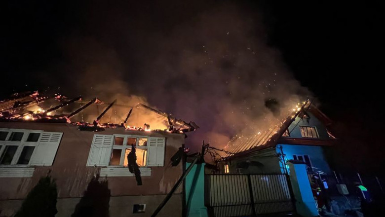 Incendiu la două case din judeţul Sibiu/ Foto: News.ro