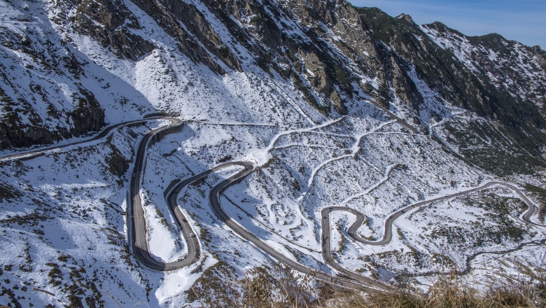 Landscape,From,The,Rocky,Fagaras,Mountains,In,Romania,In,The