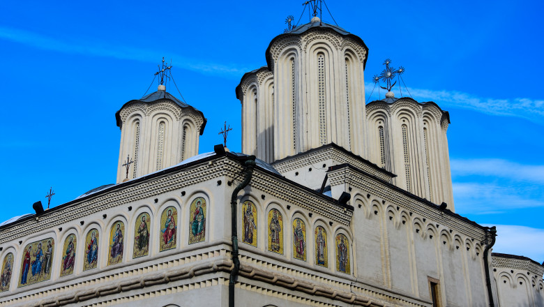 Bucharest,,Romania.,February,3,,2017.,Romanian,Patriarchal,Cathedral,(catedrala,Patriarhala