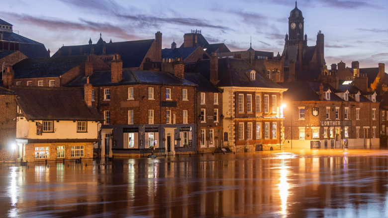 York Flooding, York, Yorkshire, UK - 22 Oct 2023