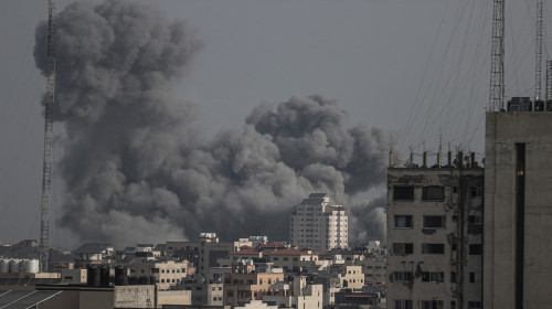 Israeli airstrikes continue on the 16th day in Gaza