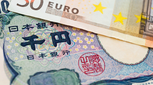 Japanese,Yen,And,Euro,Bank,Note,,Currency,Exchange,Rate