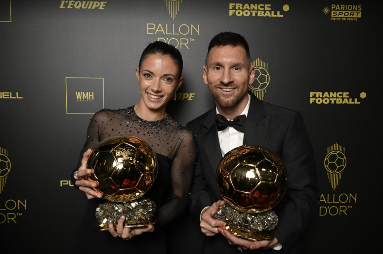 Aitana Bonmati și Lionel Messi