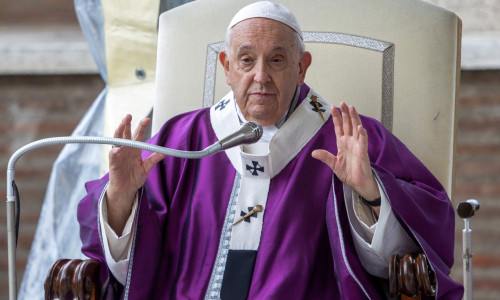 Pope Francis celebrates mass in a war cemetery, Rome, Italy - 02 Nov 2023