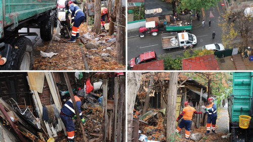 Peste 20 de tone de gunoi, scoase dintr-o gospodărie din Sectorul / Foto: Facebook Primăria Sectorului 2